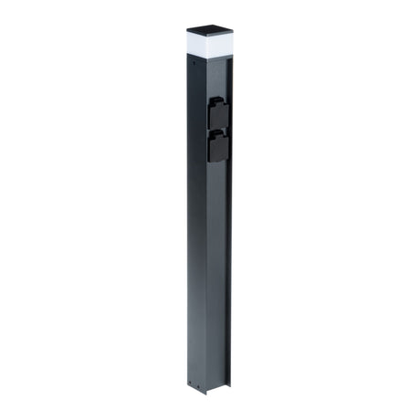 Dasten 70x70 F 80 11W G9 Garden Bollard Light Black - Anthracite