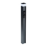 Dasten 70x70 11W Steel 80 Bollard Light G9 - Anthracite
