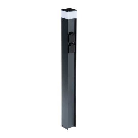 Dasten 70x70 11W Steel 80 Bollard Light G9 - Anthracite