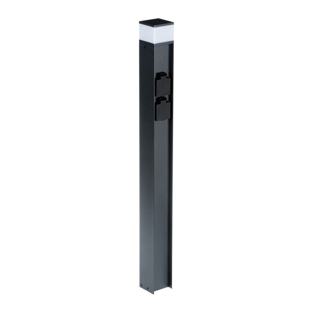 Dasten 70x70 11W Steel 80 Bollard Light G9 - Anthracite