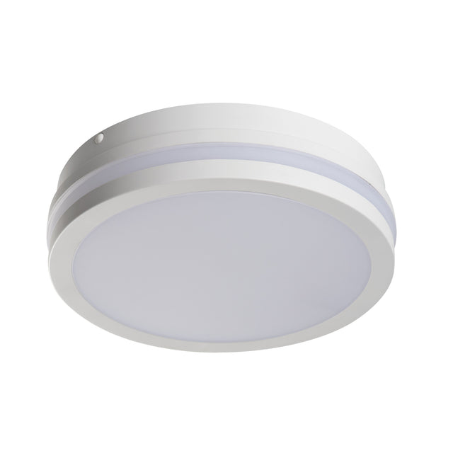 Beno Ø220 12-18W PIR LED Ceiling Light IP65 Colour Selectable - White