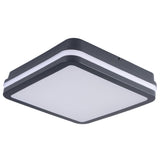 Beno 260x260 24-30W LED Ceiling Light PIR IP65 Colour Selectable - Anthracite