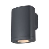 Zevi EL GU10 Up Down Outdoor Wall Light Gold 1GU10 - Grey