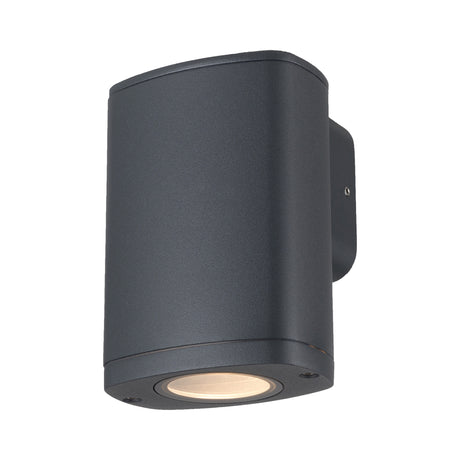 Zevi EL GU10 Up Down Outdoor Wall Light Gold 1GU10 - Grey