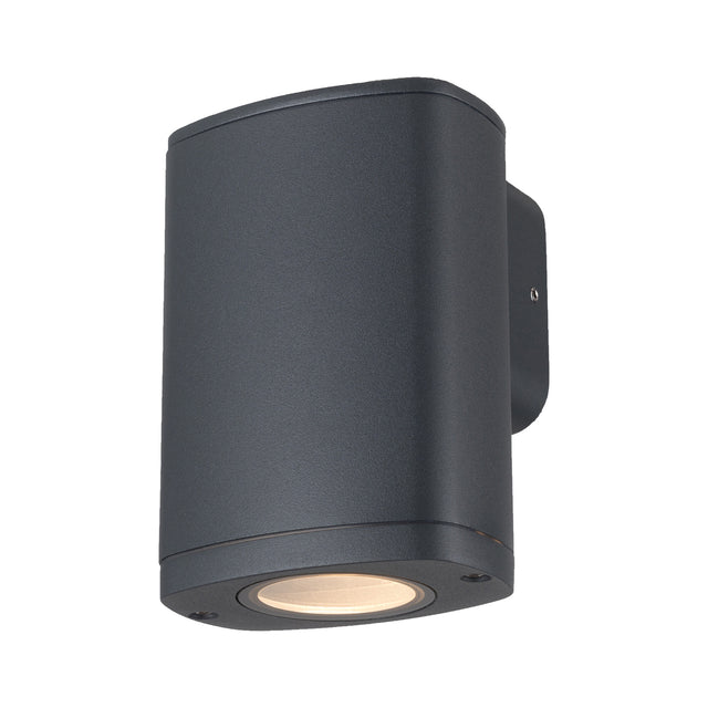 Zevi EL GU10 Up Down Outdoor Wall Light Gold 1GU10 - Grey