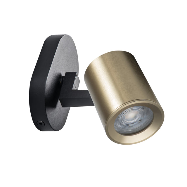 LAURIN 110x70 1O G B GU10 Round Ceiling Light - Black/Gold