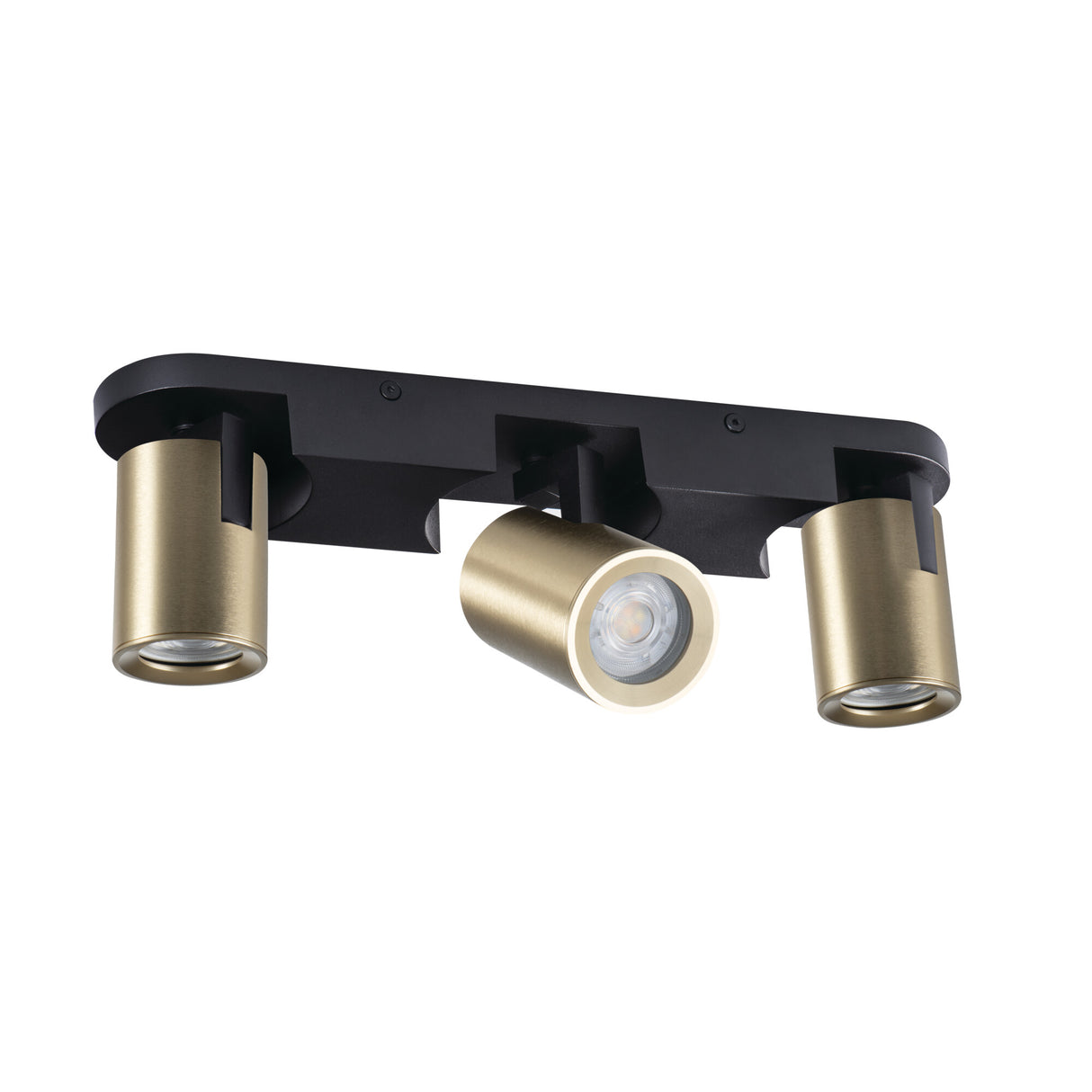 Laurin 340x70 3 x GU10 Round Ceiling Light 3I G B - Black/Gold