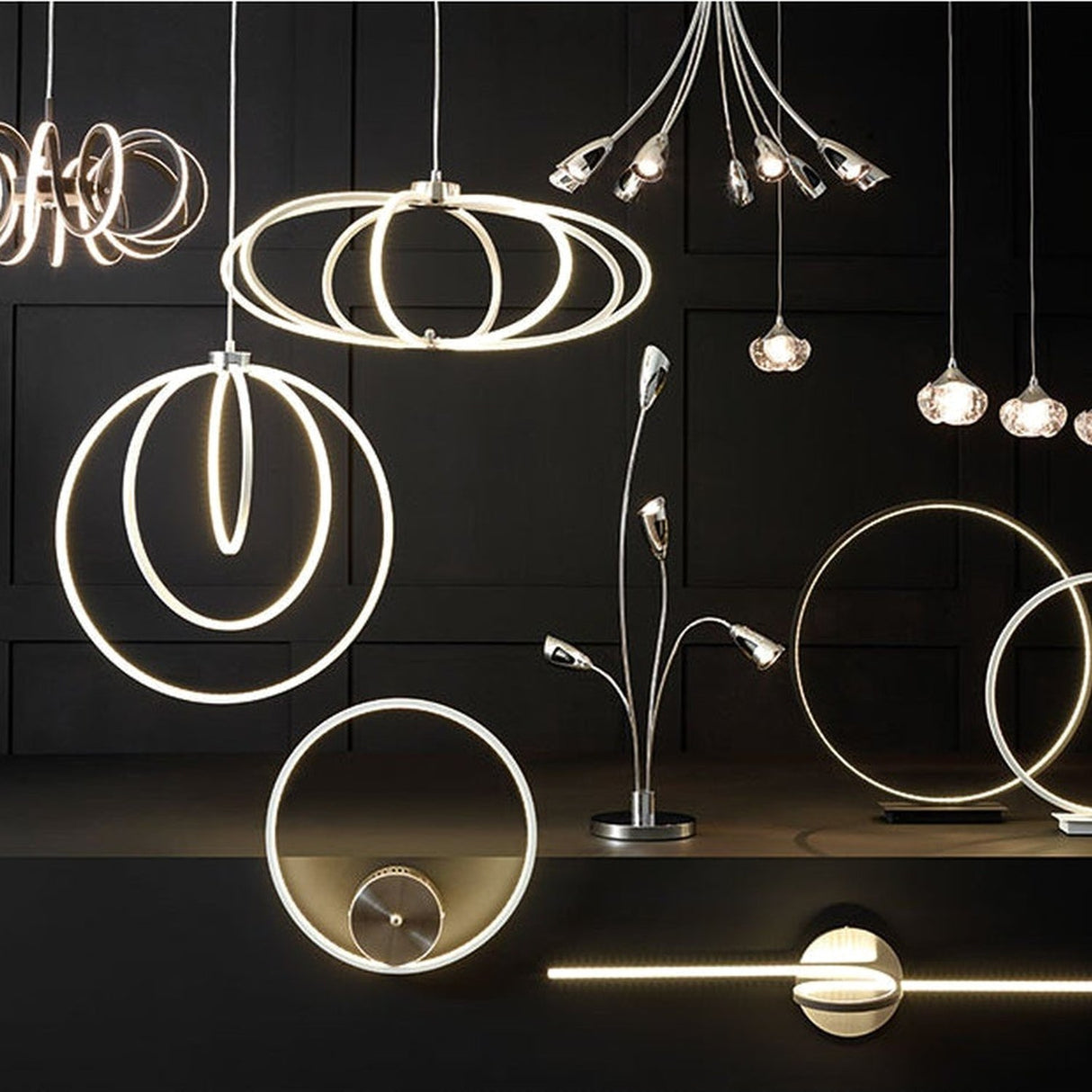 Apollo White LED Circle Wall Light - 35cm