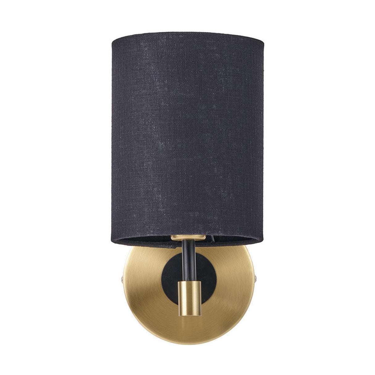 Bryce Black & Gold Metal Wall Light - 26cm