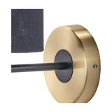 Bryce Black & Gold Metal Wall Light - 26cm