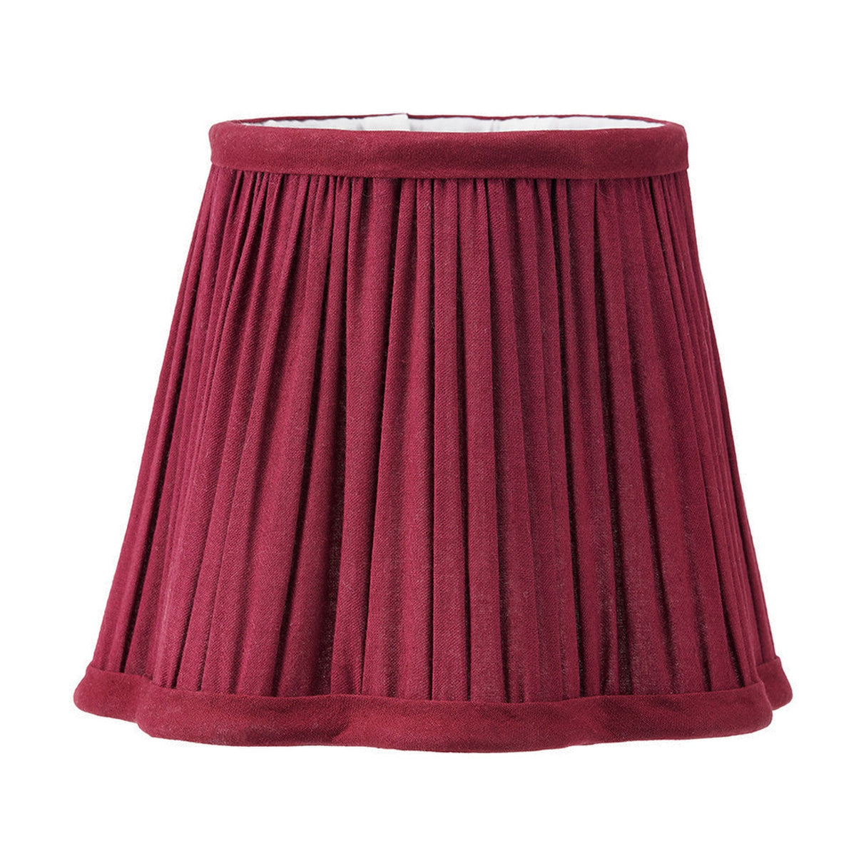 Tatiana Antique Brass Double Wall Light with 2 Mulberry Red Shades