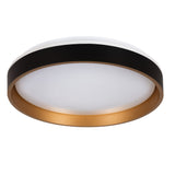 Soln Ø380 25W Round LED Ceiling Light Colour Selectable - Black/Gold B/G