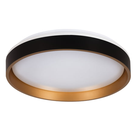 Soln Ø380 25W Round LED Ceiling Light Colour Selectable - Black/Gold B/G