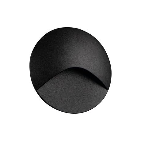 EXIN LED Step Light 2.5W Ø80 Round IP65 Warm White - Black