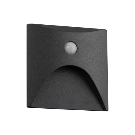 EXIN 80x80 2.5W PIR Step Light Warm White - Grey