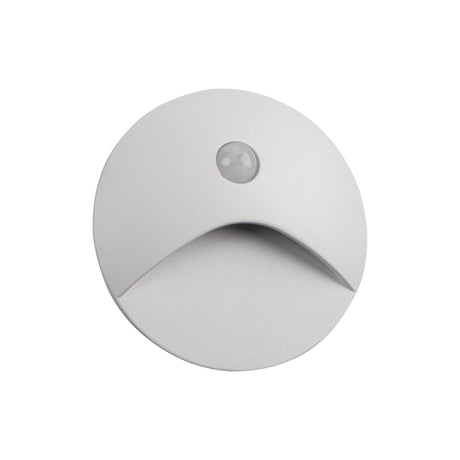 EXIN Ø80 2.5W LED Step Light PIR Cool White - White