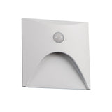 EXIN 2.5W PIR LED Step Light 80x80 Cool White - White
