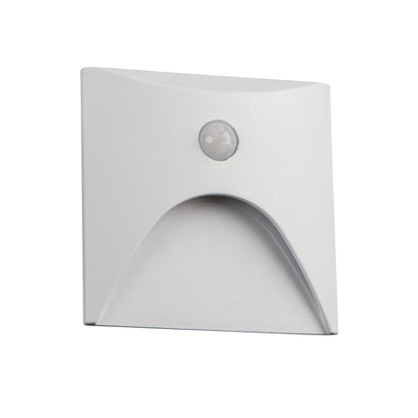 EXIN 2.5W PIR LED Step Light 80x80 Cool White - White