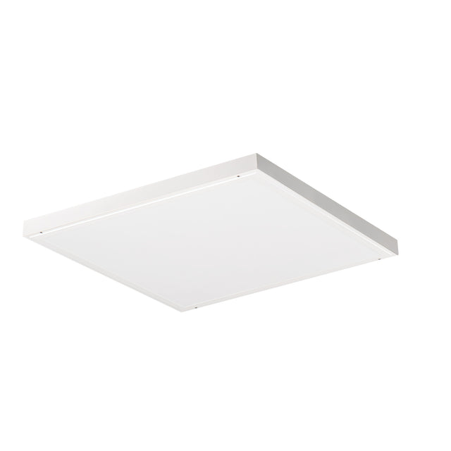 Blingo 600x600 34W Low Glare Surface LED Panel - Mains, , 90 deg - Silver Cool White - White