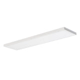 BLINGO 1200x300 34W Low Glare Surface LED Panel - Mains 90 deg Silver Cool White - White
