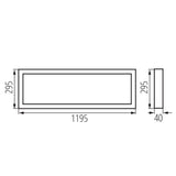 BLINGO AIO SRM40W120 — technical schematic and dimensions of panel