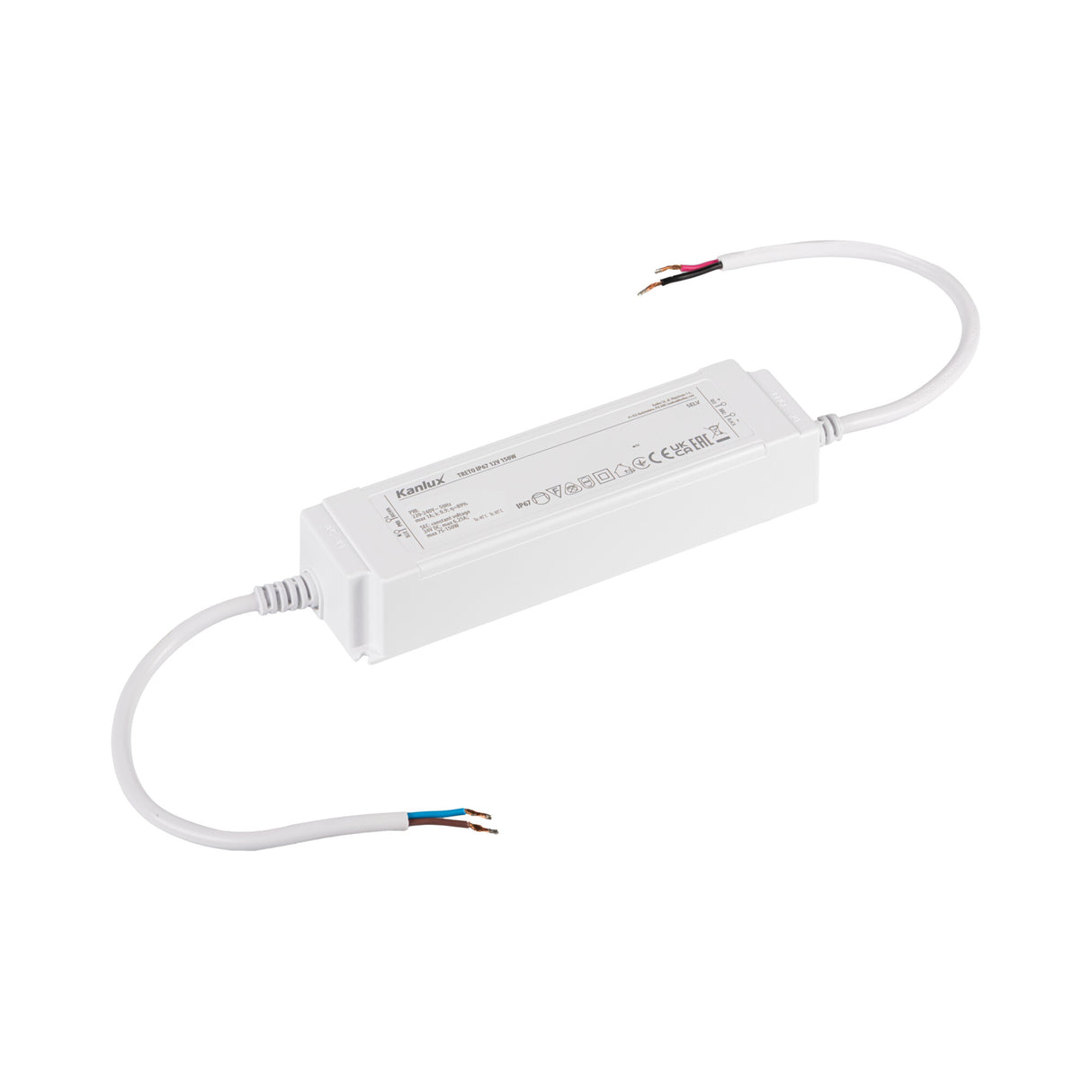24V DC 150W LED Driver Power Supply IP67 193mm