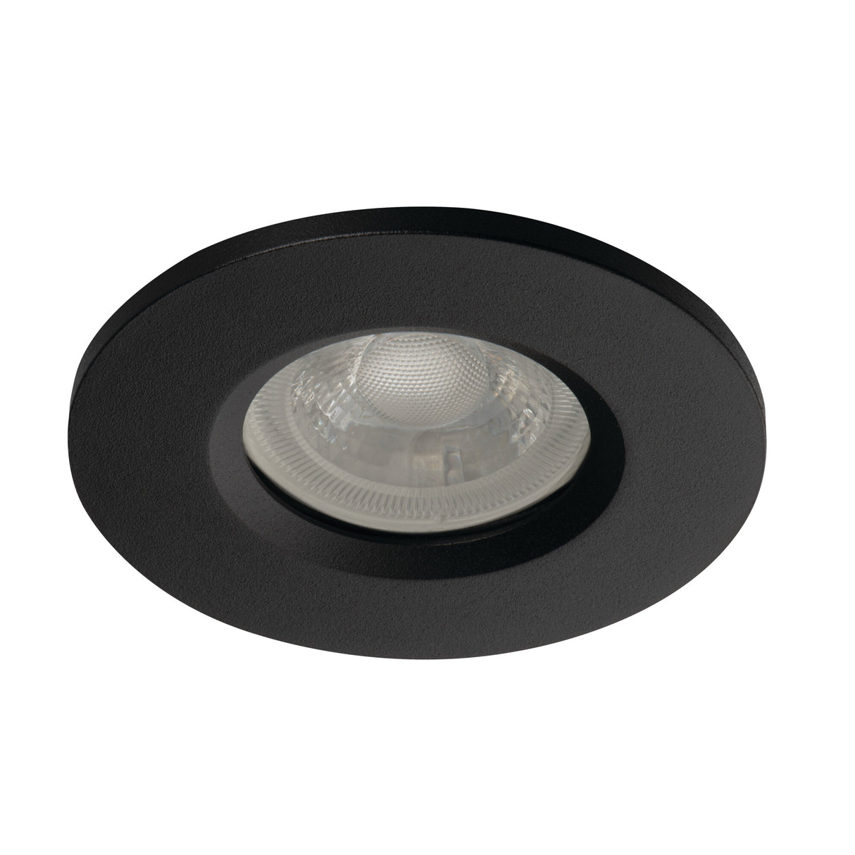 GU10 Recessed Downlight IP44 Round 60mm Cut-out 10W max - Black Talu