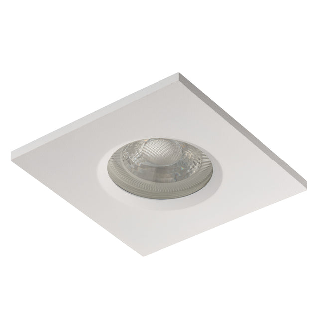 GU10 Recessed Downlight IP44 Square 60mm Cut-out White Talu