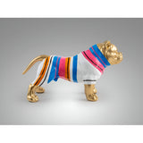 Taison Gold Striped Pitbull Figurine - 41cm