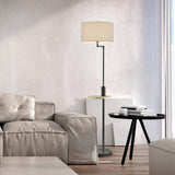 Claas Wooden Floor Lamp – Matt Black