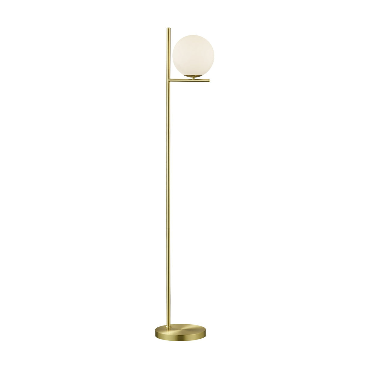 Pure Glass Floor Lamp – Satin Brass