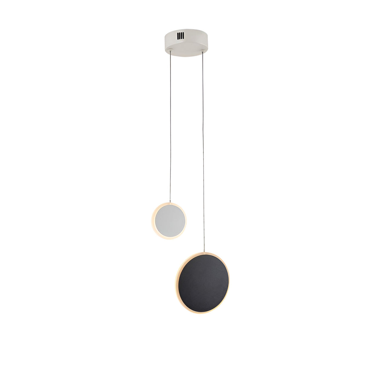 Duo 2 Light LED Cluster Pendant 9W 3000W - Black/White