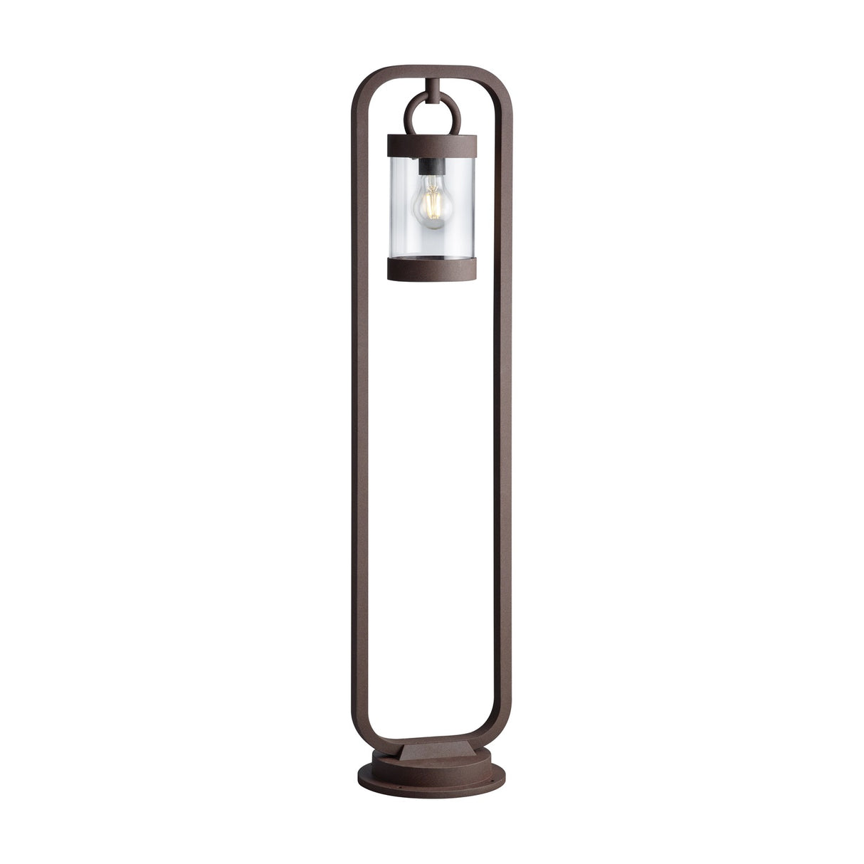 Sambesi Lantern 100cm Outdoor Lamp Post – Rust
