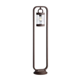 Sambesi Lantern 100cm Outdoor Lamp Post – Rust