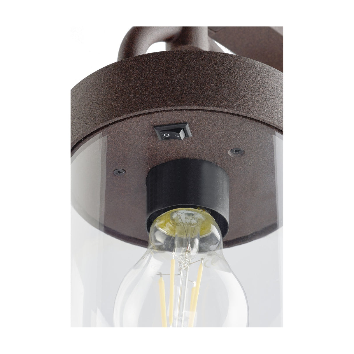 Sambesi Lantern 100cm Outdoor Lamp Post – Rust