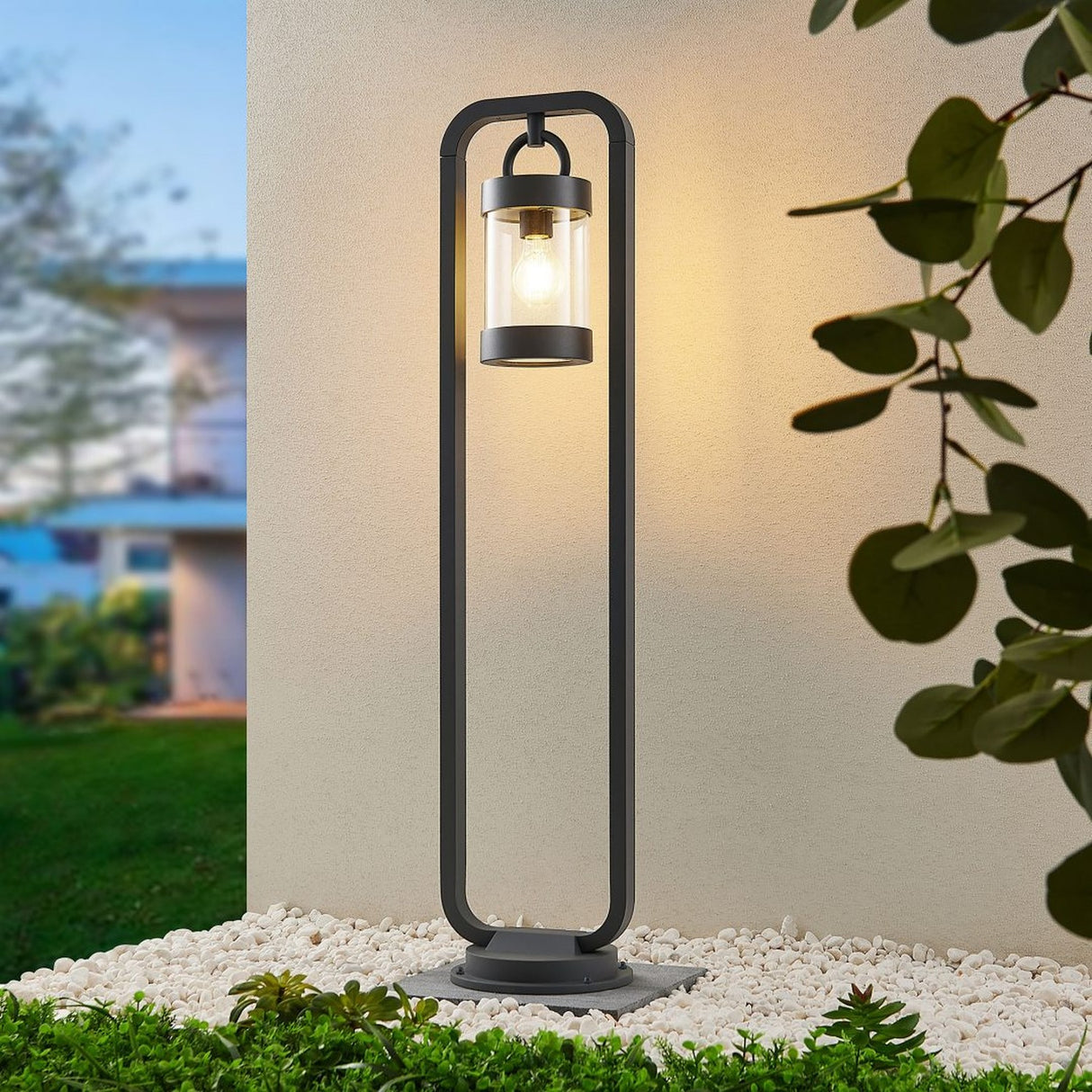 Sambesi Lantern 100cm Outdoor Lamp Post – Anthracite