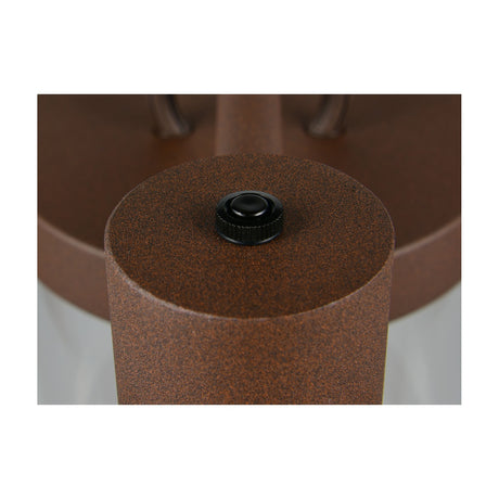 Sambesi 3 Light Lantern Outdoor Lamp Post – Rust