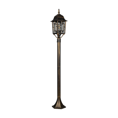 Volturno Lantern 100cm Outdoor Lamp Post – Antique Rust