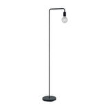 Diallo Glass Floor Lamp – Matt Black