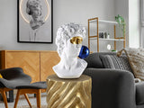 David Sculpture - White and Gold