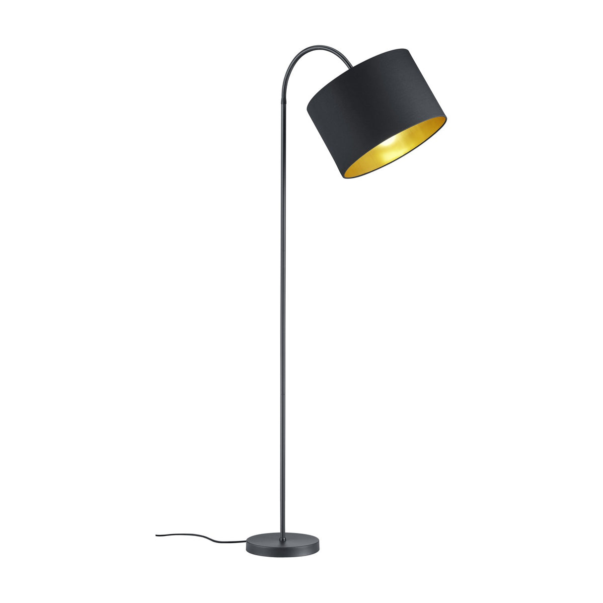 Hostel Fabric Floor Lamp – Matt Black