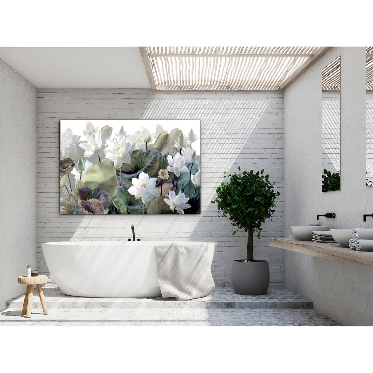 Nenufares Botanical Photography Print - 150x100cm