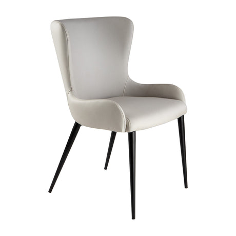 Telma Dining Chair - Off-White and Black