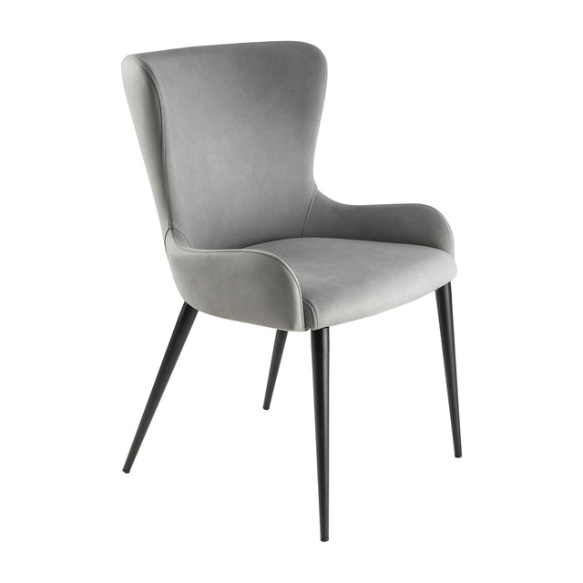 Telma Dining Chair - Grey and Black