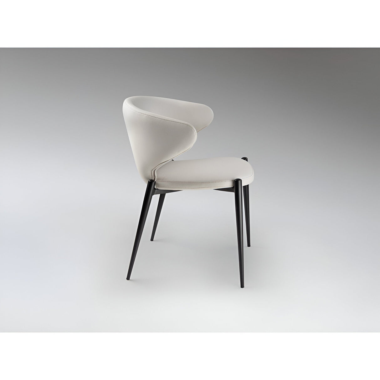 Alize Fabric Dining Chair - White