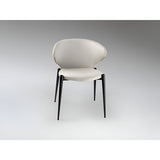 Alize Fabric Dining Chair - White
