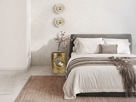 Hole Side Table - Gold
