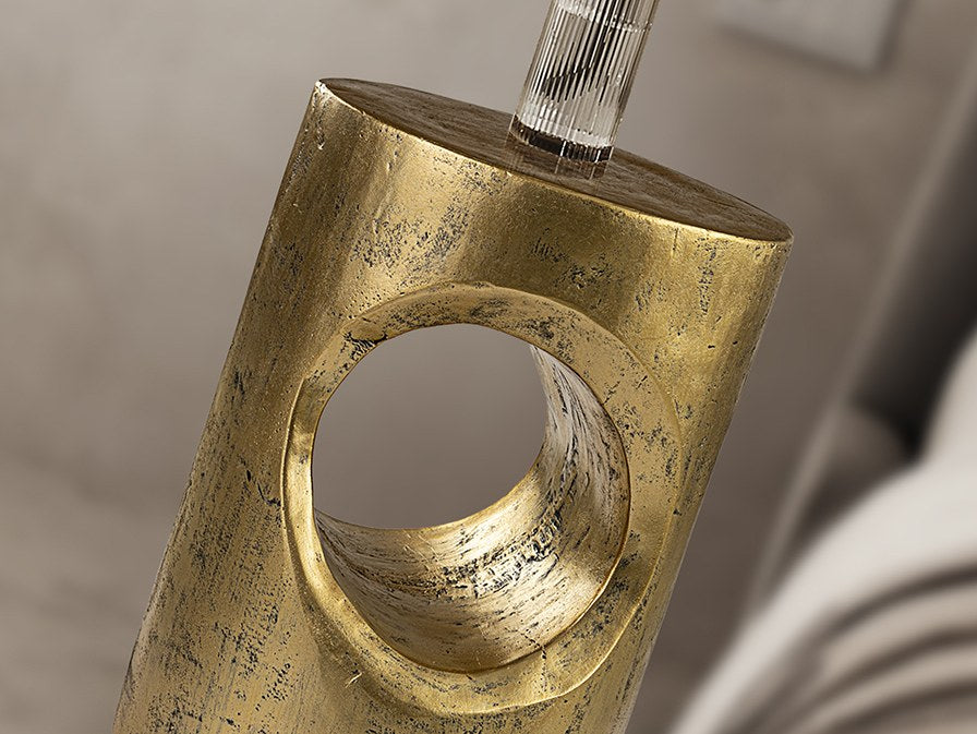 Hole Side Table - Gold