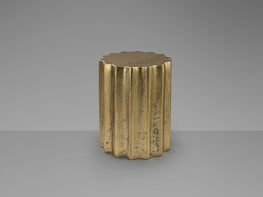 Estriada Side Table - Gold