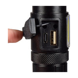 Mercury Rechargeable LED Torch with Side Lamp